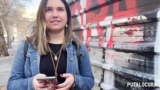 PutaLocura - Torbe entice por la calle a lalin girl cachonda Ana Miserable y se la folla