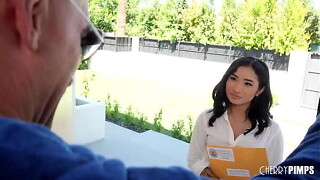 Tiny Oriental Spinner Avery Dark Tossed Everywhere and Drilled by Charles Dera