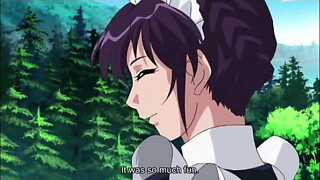 manga maid gives a lusty irrumation to her taskmaster