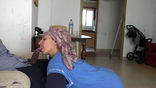 A Muslim maid is disturbed when that babe sees his ambitious dark German penis
