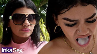 Boyish man colombiana no le gusta el cock juice y se lo termina tragando con asco