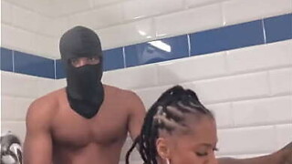 Breasty sweetheart Marrijanee acquires drilled in her a-hole in shower!