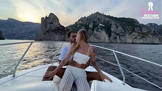 Fucking the manage on my sail trip to Capri whilst the crew watches