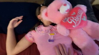 Petite stepdaughter takes stepfather'_s creampie in her taut love tunnel