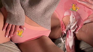 Ops stepbro your pecker  slipped in... Perverted Love tunnel rubbing and Creamy Fuck