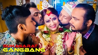 Team fuck Suhagarat - Besi Indian Wife Very First Suhagarat with Four Spouse ( Overall Clip )