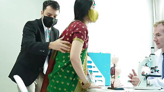 Indian Desi Lassie Drilled by her Wide Wang Physician ( Hindi Drama )