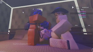 ROBLOX: Sexually excited femboy receives encounter screwed and gang gangbanged by 2 important schlongs